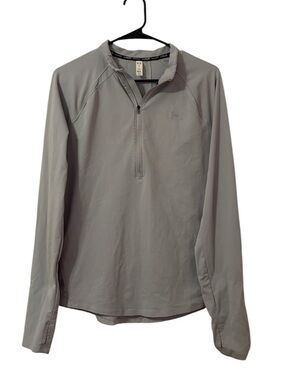 Under Armour Light Gray Half Zip Athletic Jacket